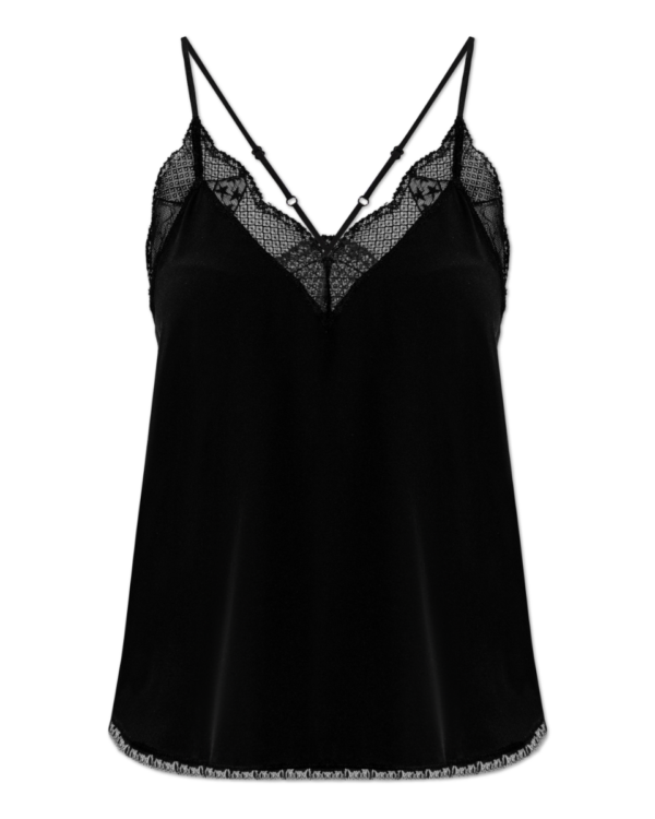 top-seda-zadig-voltaire-negro-ele-vintage