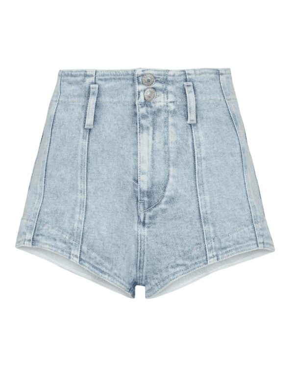 Pantalón corto Everson Isabel Marant en denim azul claro.