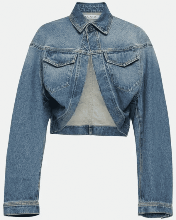 Chaqueta vaquera corta Alaïa azul Bleu Vintage