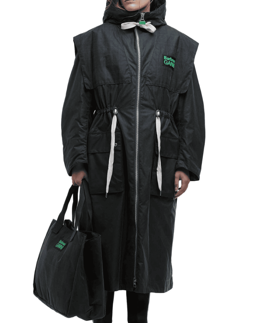 Parka Barbour x GANNI de algodón encerado